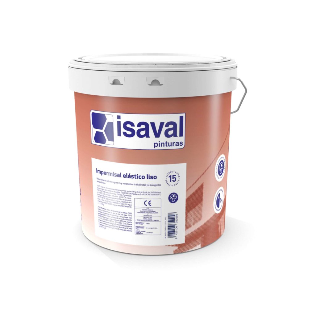 Impermisal elástico liso. Impermeabilizante acrílico 100% Pinturas Isaval